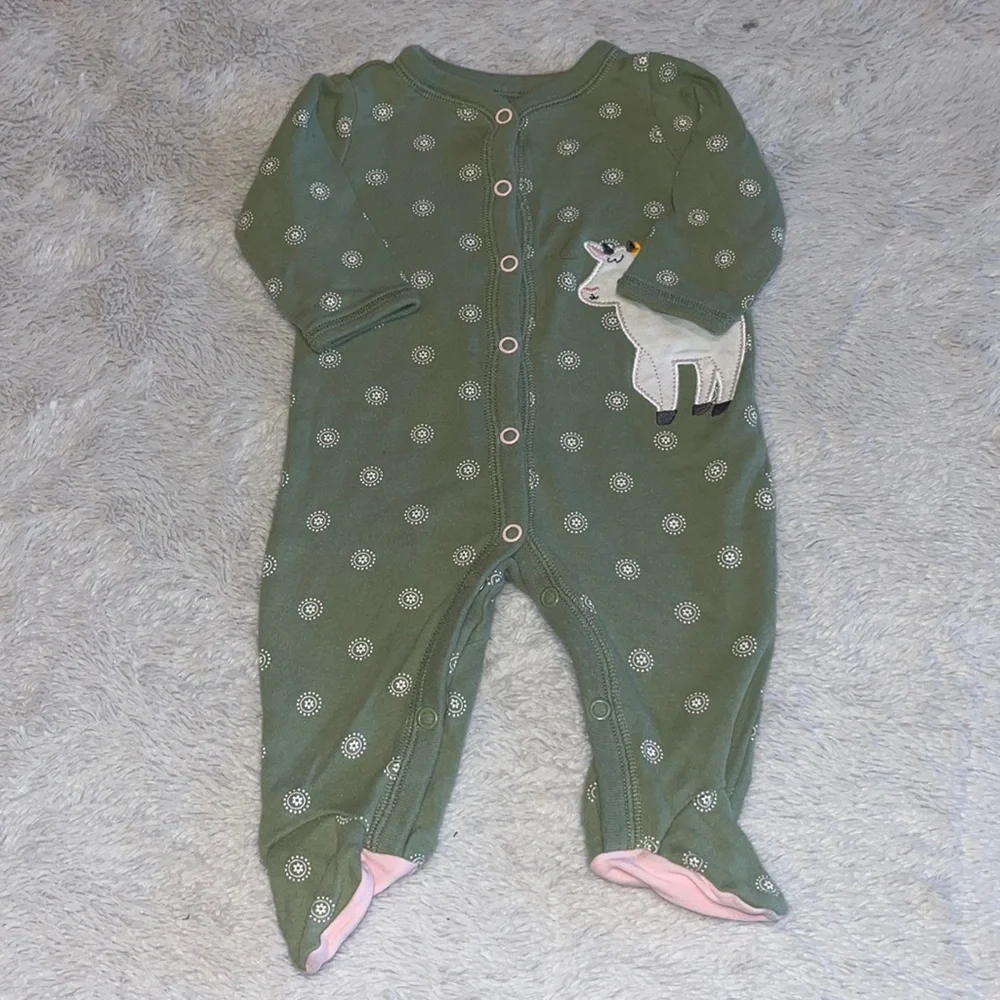 (2 for $10) carters goat footie/ sleeper π - Picture 1 of 6